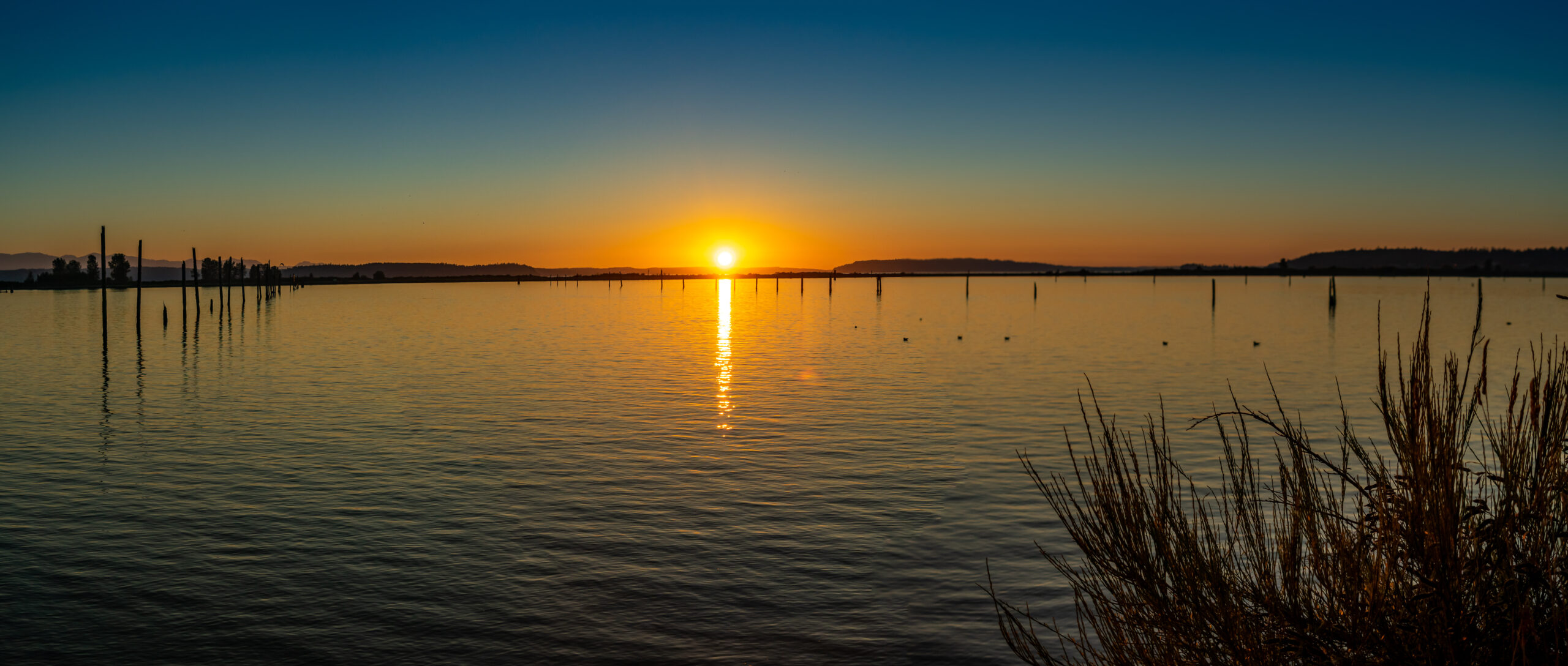 Sunset over Port Gardener Everett Washington