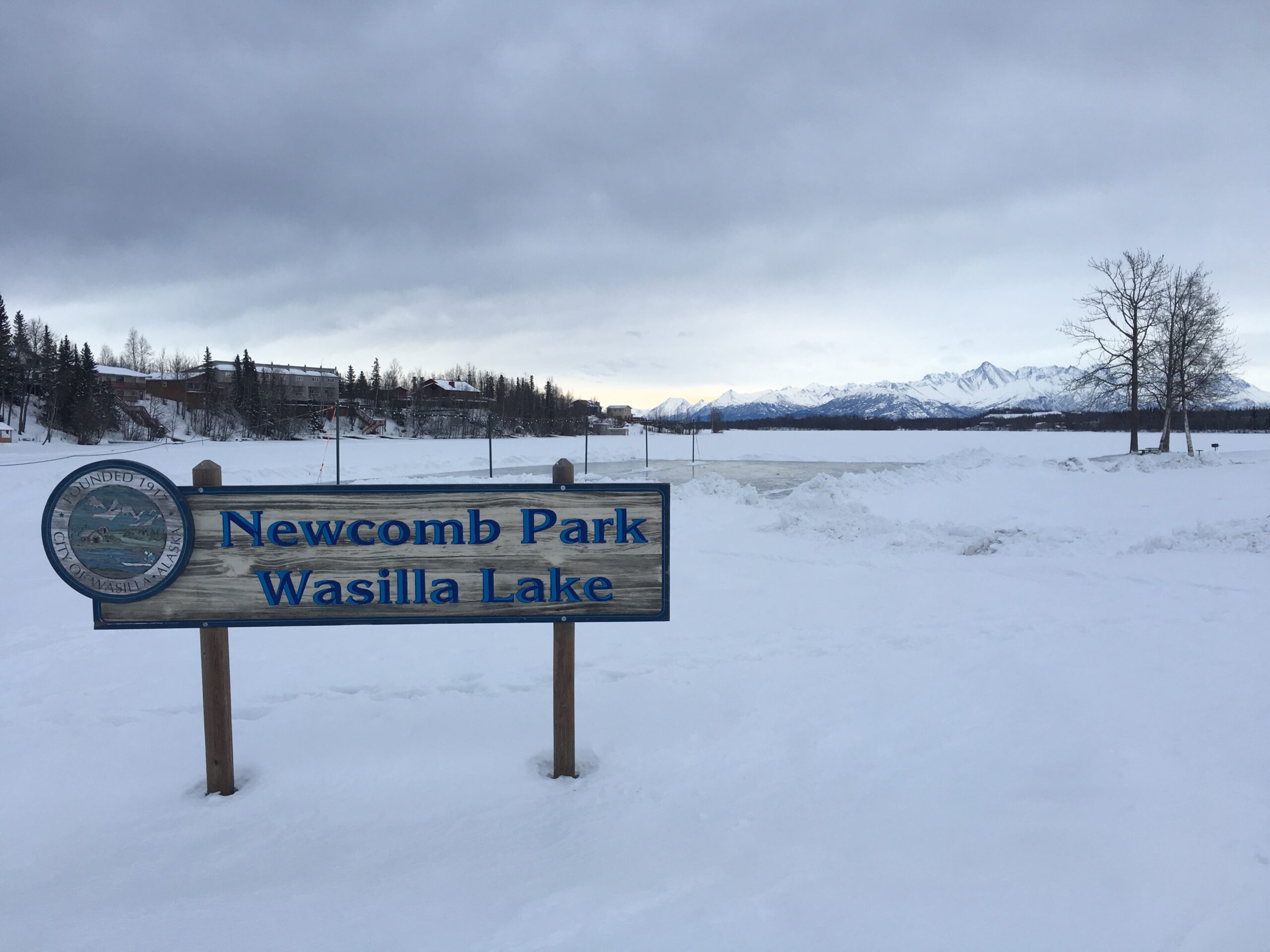 Erica Glass - Newcomb Park Frozen Wasilla Lake