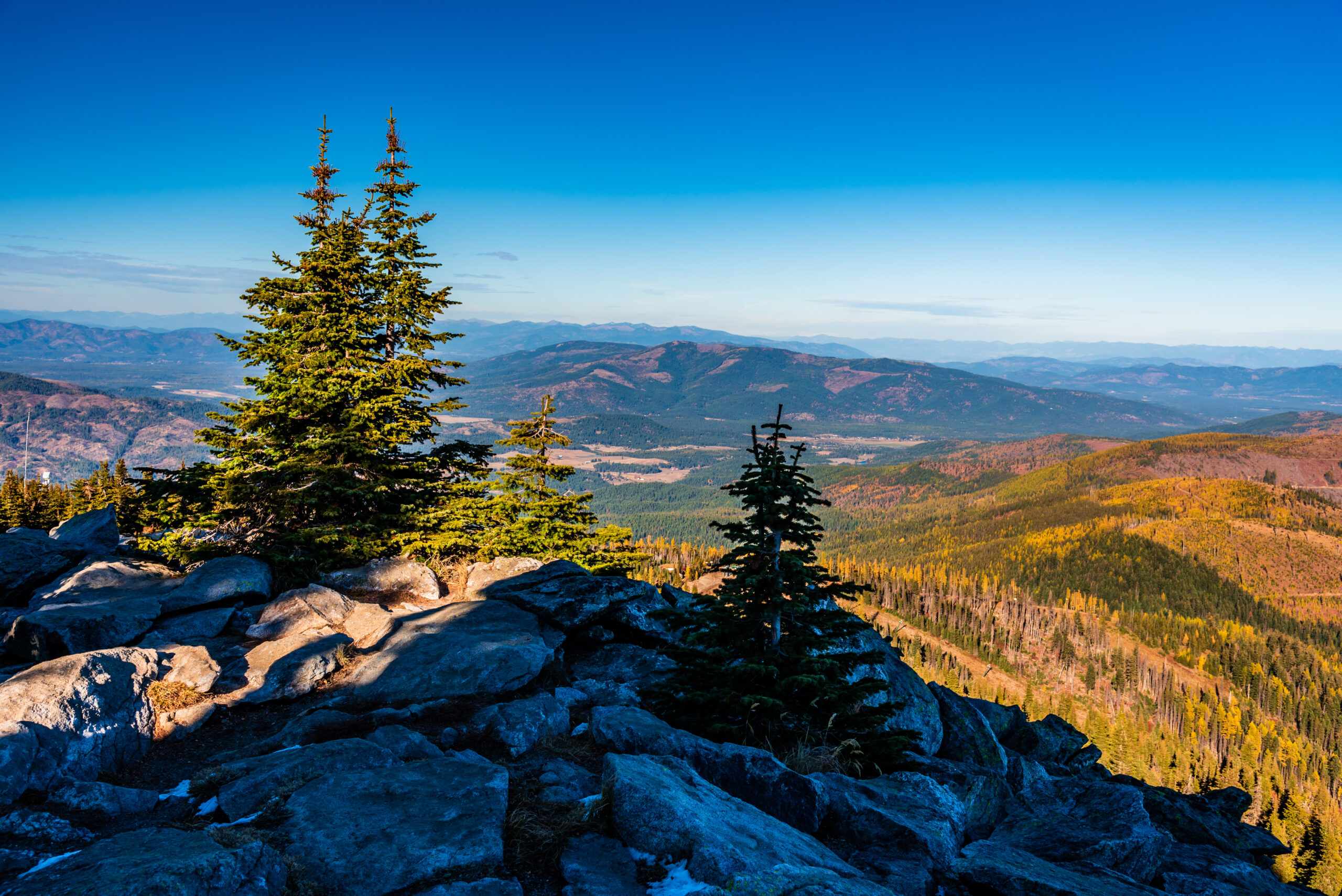 Autumn Scenery in Mount Spokane State Park, Spokane, Washington,