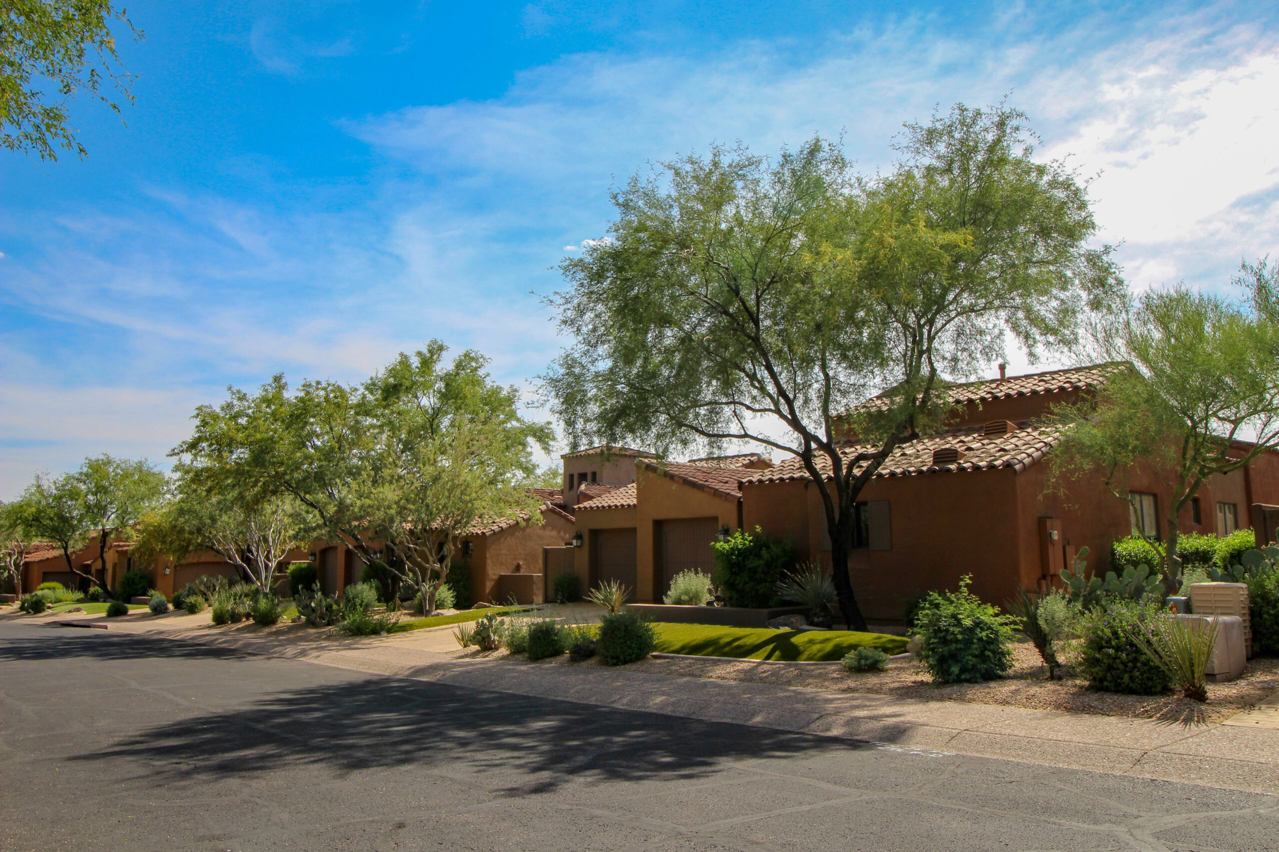 Southwest style homes in Phoenix Arizona
